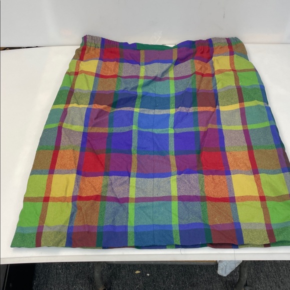 Avoca of Scotland Colorful Plaid Two-Piece Set marked size S jacket and skirt - Picture 13 of 16